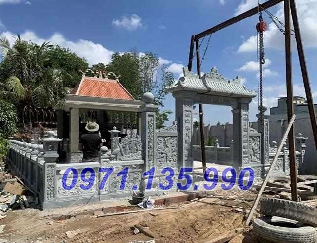 Mẫu lăng mộ để tro cốt bằng đá đẹp bán tại kiên giang - nghĩa trang